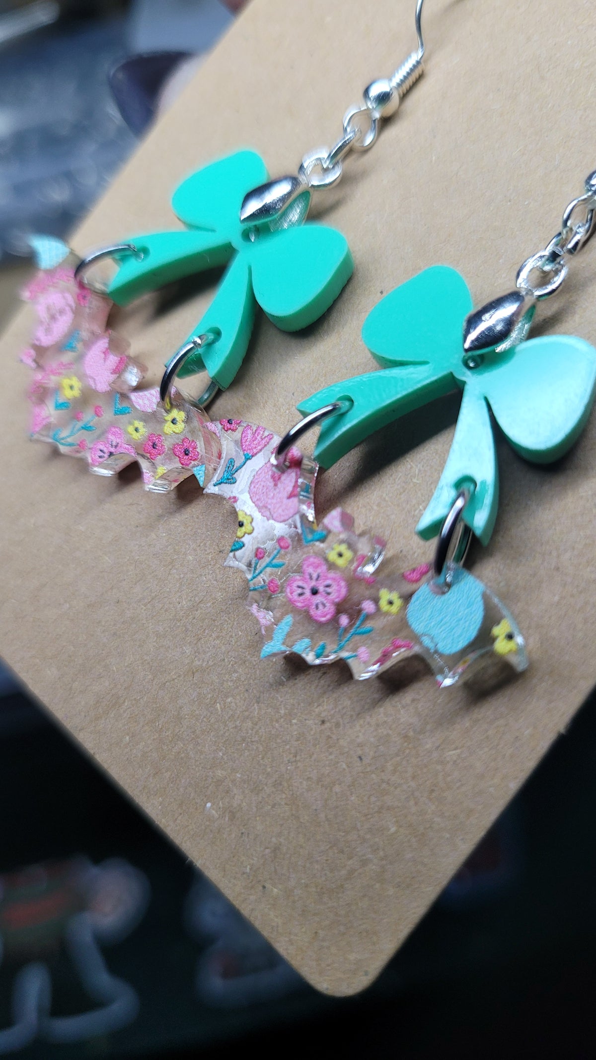 Pastel Easter Bat Earrings